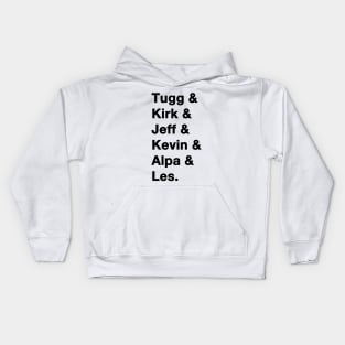 Tropic Thunder Names Black Kids Hoodie